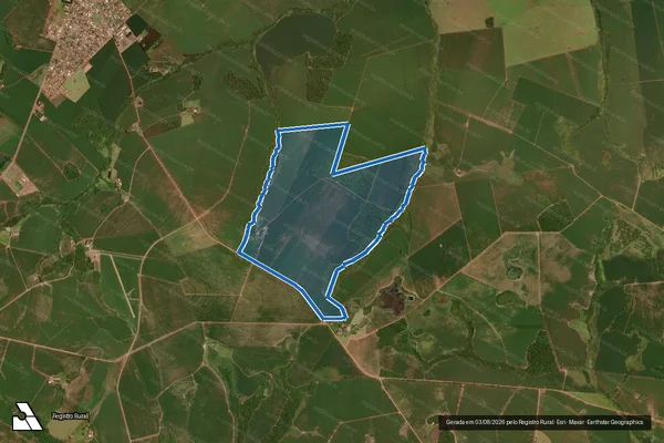 Imagem de satélite de Fazenda Belo Horizonte em Dourados - MS