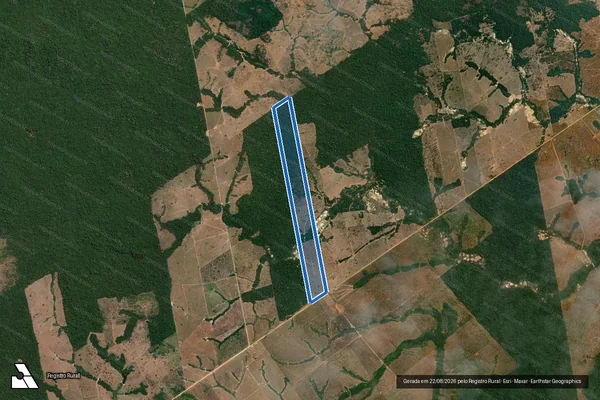 Imagem de satélite de Estância Nova Herança ? Lote AP 37/1 - Matrícula n° 528 em Apiacás - MT