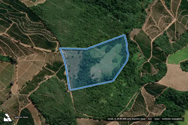 Imagem de satélite de Mata - Parcela 1 em Santana da Vargem - MG