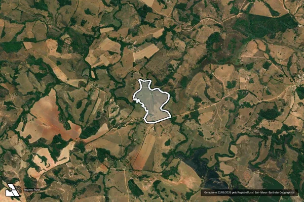 Imagem de satélite de SITIO BENTOS - SITIO BENTOS em Conceição da Barra de Minas - MG