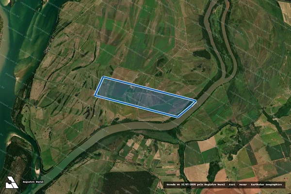 Imagem de satélite de Lote C ? Remanescente - Fazenda Nossa Senhora Aparecida em Querência do Norte - PR