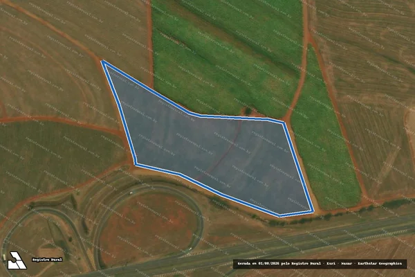 Imagem de satélite de Fazenda Santana-Gleba A-3-Parte 2 - PARTE 1 em Pederneiras - SP