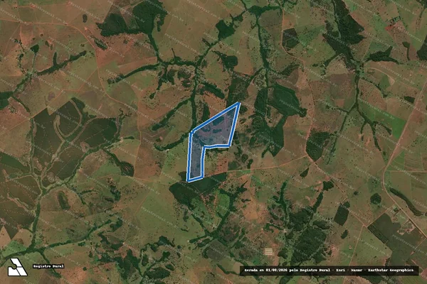 Imagem de satélite de Sítio São José - Parcela 1 em Aparecida do Taboado - MS