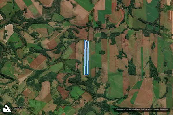 Imagem de satélite de LOTE RURAL Nº 140;9ª SECÇÃO SANTO CRISTO - CELSO DAL API em Tuparendi - RS