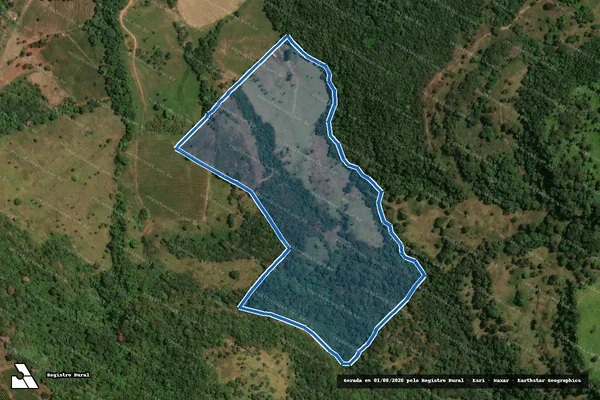Imagem de satélite de FAZENDA CÓRREGO DO CERRADO - Parte 1 em Capetinga - MG