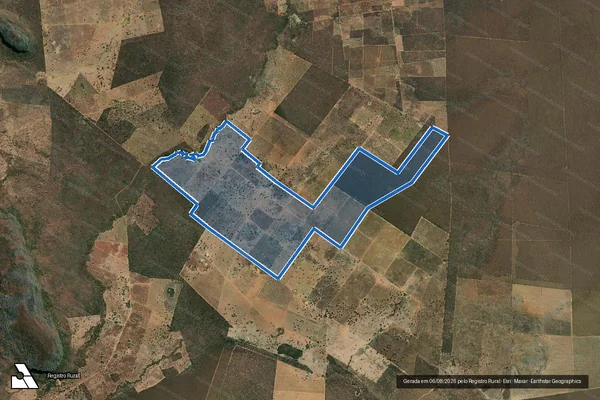 Imagem de satélite de Fazenda Canaã - Gleba 01 em Manga - MG