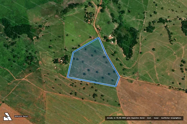Imagem de satélite de Fazenda Campina Rica - ÁREA 02 em Rio Verde de Mato Grosso - MS