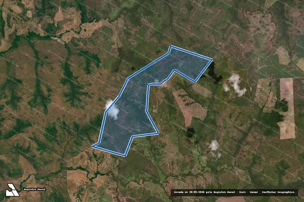 Imagem de satélite de PARTE REMANESCENTE DO LOTE n.°20, DO LOTEAMENTO IHÚ - Parc.Flávia em Bom Jesus do Tocantins - TO