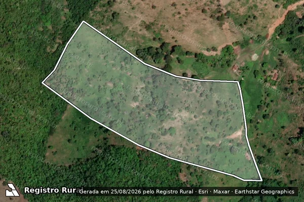 Imagem de satélite de FAZENDA SEPUEIRO - Parte 1 em Bandeira - MG