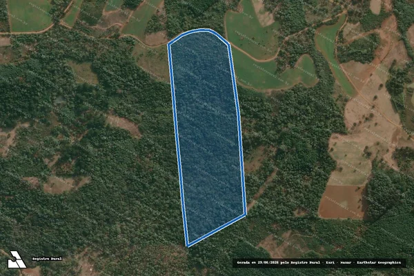Imagem de satélite de Parte lote nº 52 - Colônia Concórdia - Parte lote nº 52 ? Gleba Fração   B em Cruz Machado - PR