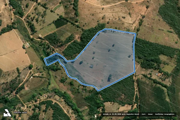 Imagem de satélite de Campos (Cabeceira do Lambari) - Parte 1 em Carmo da Mata - MG