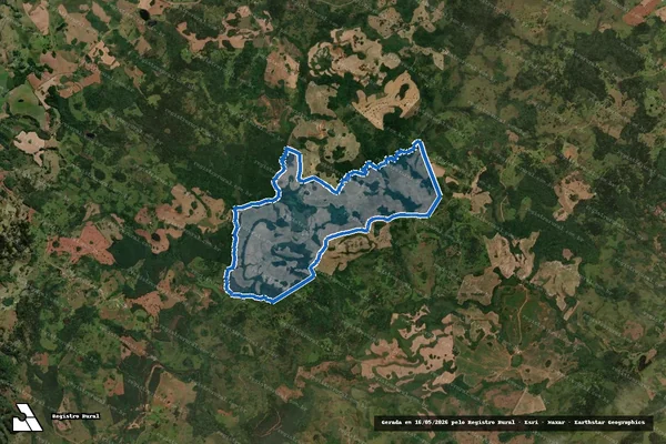 Imagem de satélite de Fazenda Santa Cruz / Parte 1 em Lages - SC
