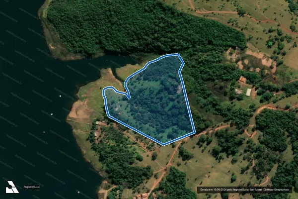 Imagem de satélite de Fazenda Duas Barras - Parte 1 em Iraí de Minas - MG