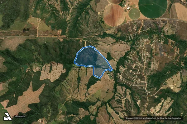 Imagem de satélite de FAZENDA VERTENTE DE SÃO BARTOLOMEU E JOÃO GONÇALVES - Gleba B em Luziânia - GO