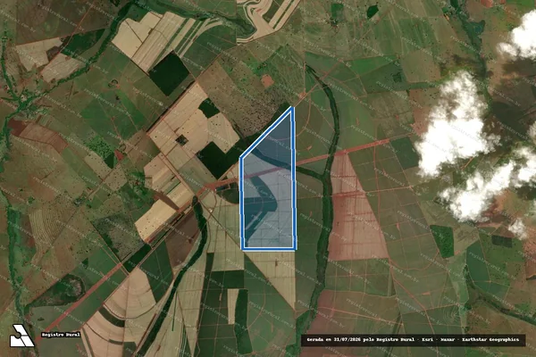 Imagem de satélite de Fazenda Recanto - PARTE 1 em Iturama - MG