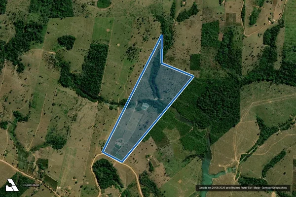 Imagem de satélite de PA União - Lote 461 - Parte 1 em Machadinho D'Oeste - RO