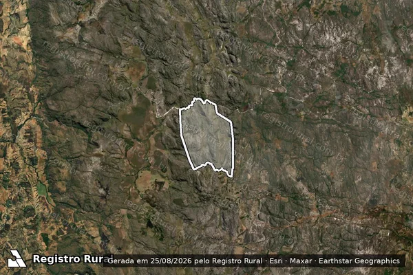 Imagem de satélite de FAZENDA DO BURITI - 001 em Diamantina - MG