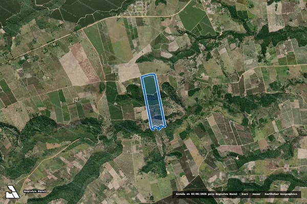Imagem de satélite de P.A. MARAVILHA - LOTE 158 em Eunápolis - BA
