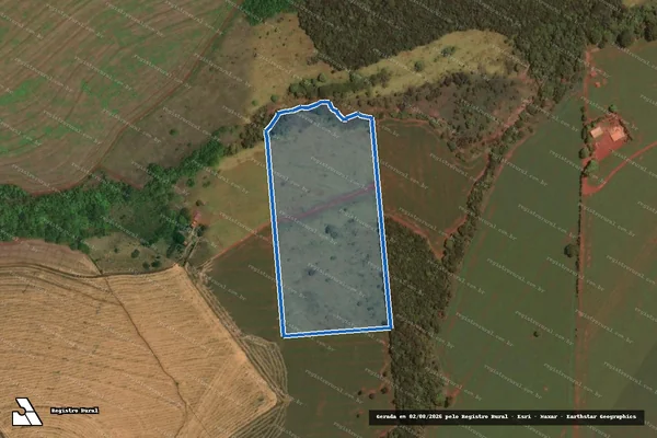 Imagem de satélite de FAZENDA PONTE ALTA - 001 em Capinópolis - MG
