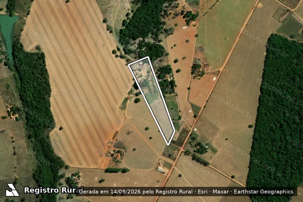 Imagem de satélite de LOTE 164 GLEBA A - PROJETO DE ASSENTAMENTO CANUDOS / LOTE 164 GLEBA A - P.A. CANUDOS