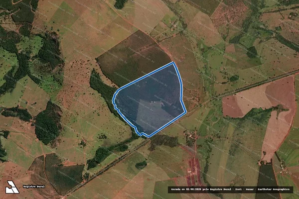 Imagem de satélite de FAZENDA SOTANA - 001 em Prata - MG