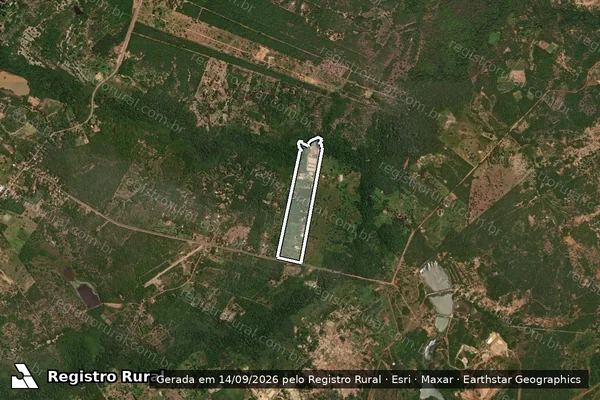 Imagem de satélite de Lote 22 – P. A. Ribeirão dos Cocais