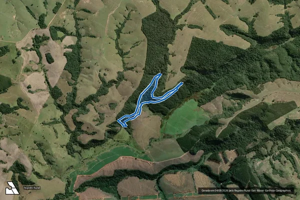 Imagem de satélite de Fazenda Furnas - GLEBA 10 em Riversul - SP