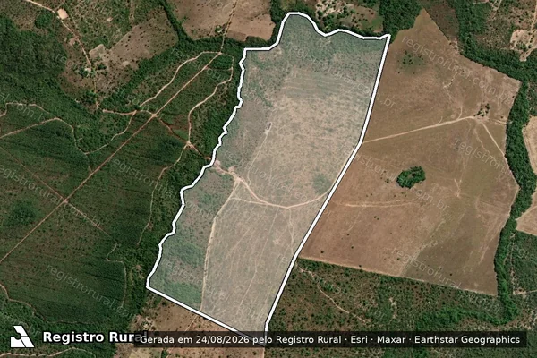 Imagem de satélite de FAZENDA BREJO VERDE em Palmeirante - TO