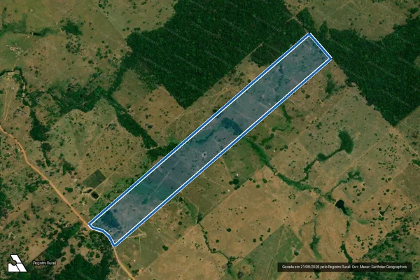 Imagem de satélite de Lote 40 Rem. da Gl. 16C - PARTE 2              ? Lote 40A  - ART N. 8300147832 em Ouro Preto do Oeste - RO