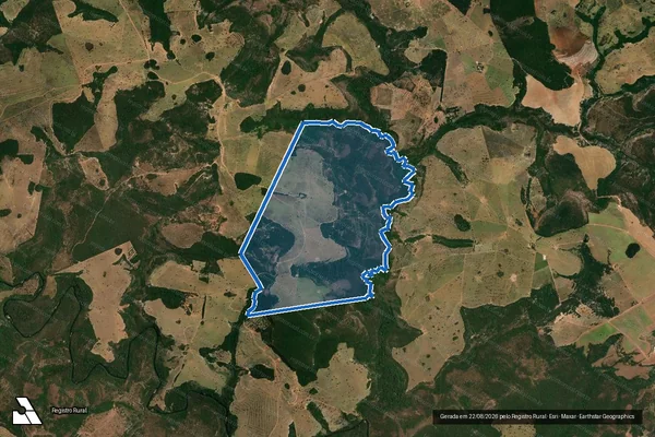 Imagem de satélite de FAZENDA RIO VERDE L.D. SANTA EMÍLIA em Mineiros - GO