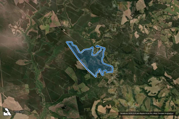 Imagem de satélite de Fazenda Cara Preta - Gleba A em Santa Rita do Passa Quatro - SP