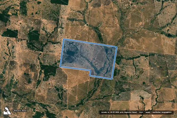 Imagem de satélite de FAZENDA BONA SORTE I, II, III, IV e V - BONA SORTE IV em Nova Crixás - GO