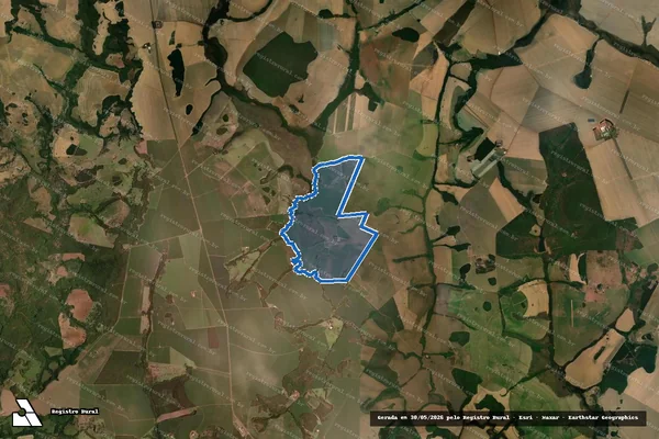 Imagem de satélite de Fazenda São Tom é/ Denominado Barra Bonita - Fazenda São Tom é/ Denominado Barra Bonita em Rio Verde - GO