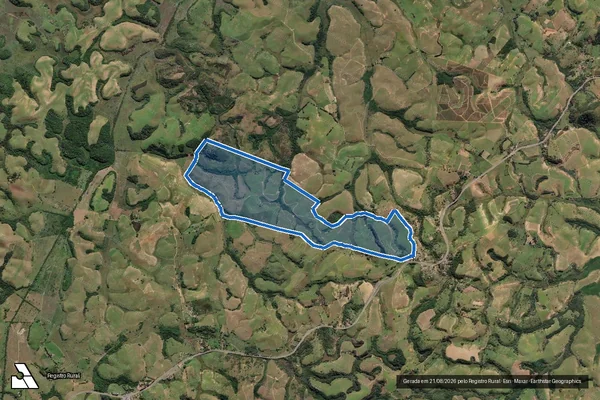 Imagem de satélite de Fazenda Bonança - Parcela 1 em Campos dos Goytacazes - RJ