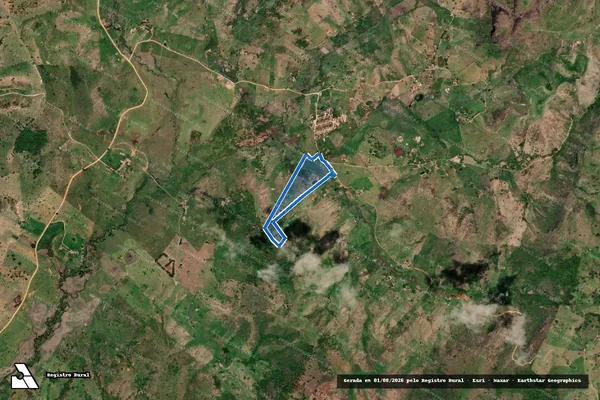 Imagem de satélite de FAZENDA SAO GERALDO - LOTE 80 em Itanhém - BA