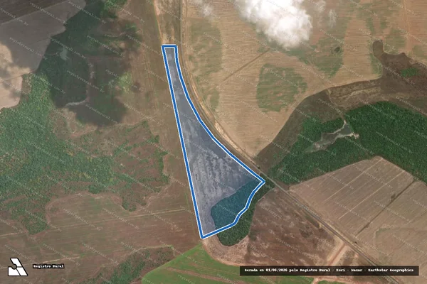 Imagem de satélite de Fazenda Nova Esperança III - Área 02 em Caseara - TO