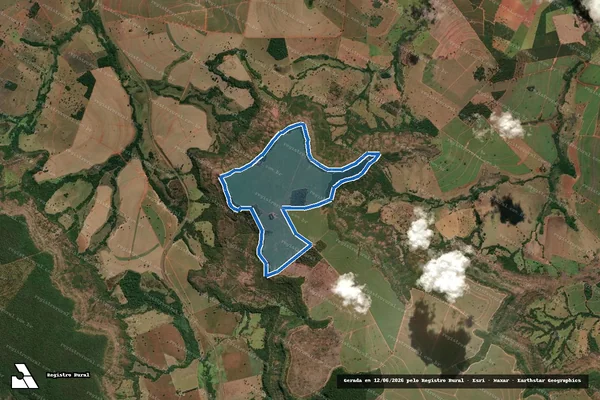Imagem de satélite de Fazenda Limeira III - Parcela 1 em Quirinópolis - GO