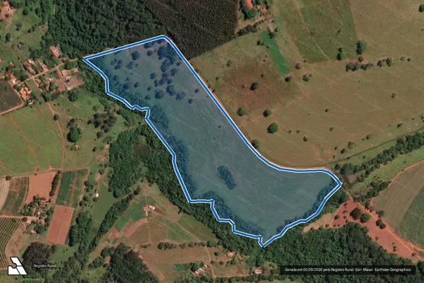 Imagem de satélite de Fazenda Floresta - Parcela 02 em Ipiguá - SP