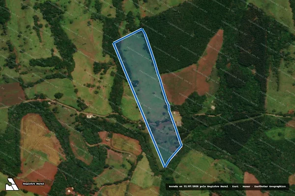 Imagem de satélite de Lote 79, Gl. 08, Im. Catanduvas. - Matrícula 9625 em Guaraniaçu - PR