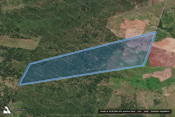 Imagem de satélite de PROJETO DE ASSENTAMENTO POTENGI - LOTE 165 - Parte 1 em Serra Caiada - RN