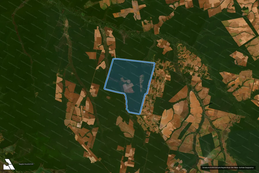 Imagem aérea do item B