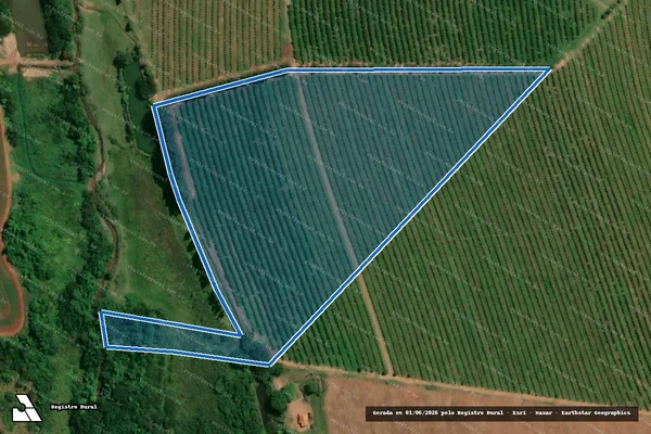 Imagem de satélite de Sítio São Sebastião - Sítio São Sebastião ? Matrícula n° 17041 em Casa Branca - SP
