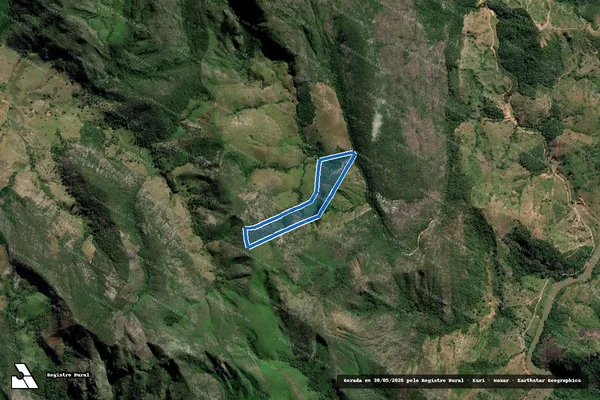 Imagem de satélite de Fazenda Boa Vista - Parte 1 em Alvarenga - MG