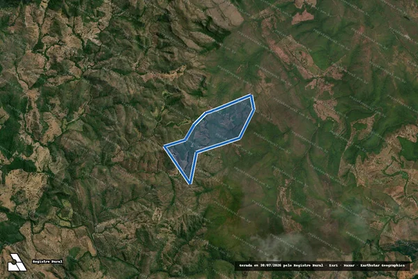 Imagem de satélite de FAZ SERRA GRANDE - 2 em Minaçu - GO
