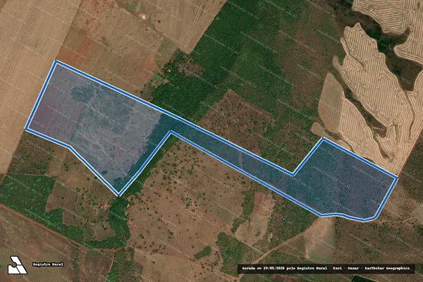 Imagem de satélite de FAZENDA ARARAS II - Gleba II em Aparecida do Rio Negro - TO