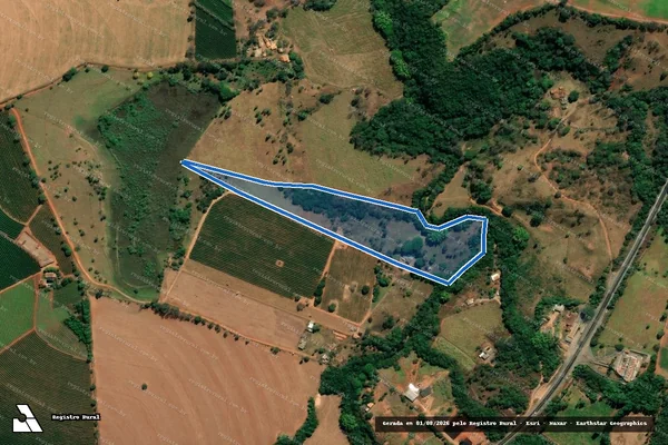 Imagem de satélite de Fazenda Araras e Fazenda Lagoinha - Parte 1 em Piumhi - MG