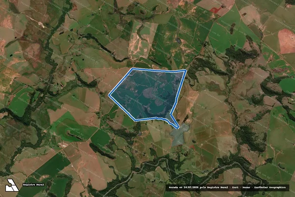 Imagem de satélite de FAZENDA PAU FERRO - PARCELA 1 em Unistalda - RS