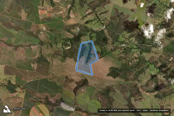 Imagem de satélite de PARTE DA FAZENDA SÃO JOÃO DA RAQUEL-FAZ. SÃO FRANCISCO - Parte 1 em Alexânia - GO