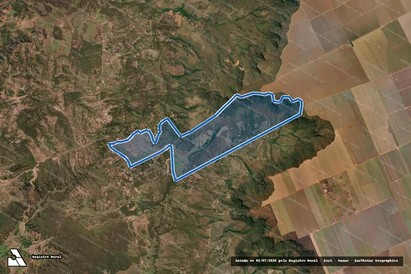 Imagem de satélite de FAZENDA SÃO PEDRO DO RIO PALMAS – LOTE 1 em Aurora do Tocantins - TO