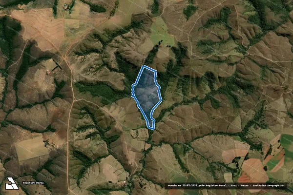 Imagem de satélite de FAZENDA BAMBU - Parte 1 em Tapira - MG